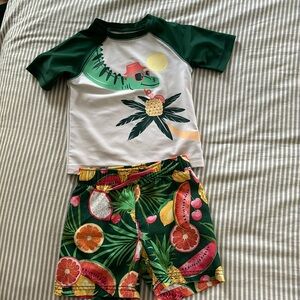 Rashguard Toddler Swim Top & Trunks